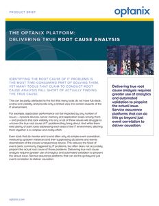Optanix Root Cause Analysis Product Brief